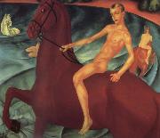 Kusma Petrow-Wodkin The bath of the red horse oil on canvas